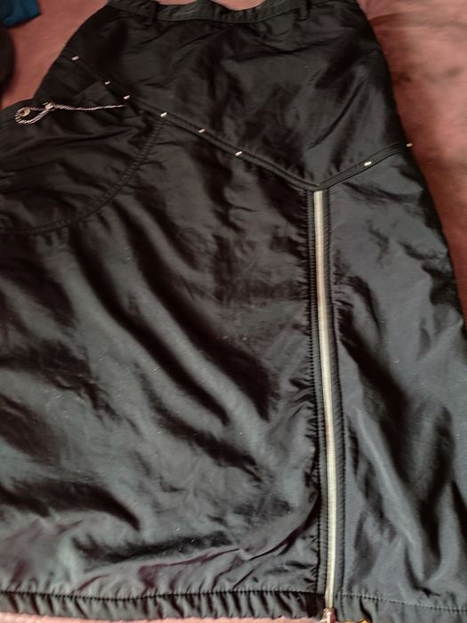 Дамска пола къса от еко кожа