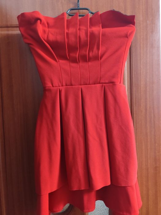 Rochie Roșie fără bretele