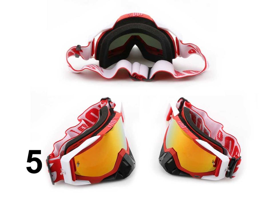 Очила каране Офроуд мотоциклети каска Защита състезания колело 100%