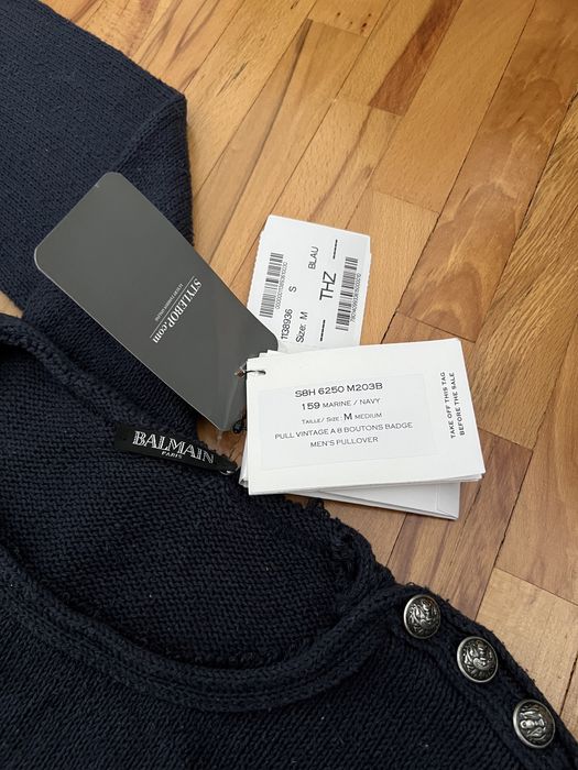 Мъжки пуловери BALMAIN M размер НОВИ