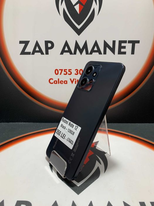 Zap Amanet Vitan - Xiaomi Redmi Note 12 - Black - 128Gb