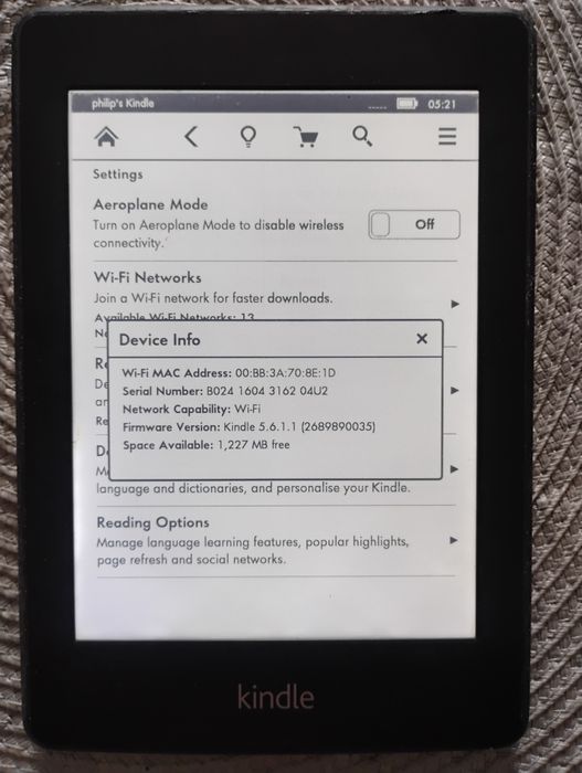 Kindle Amazon bookreader