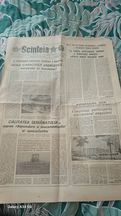 Ziarul Scânteia 1987