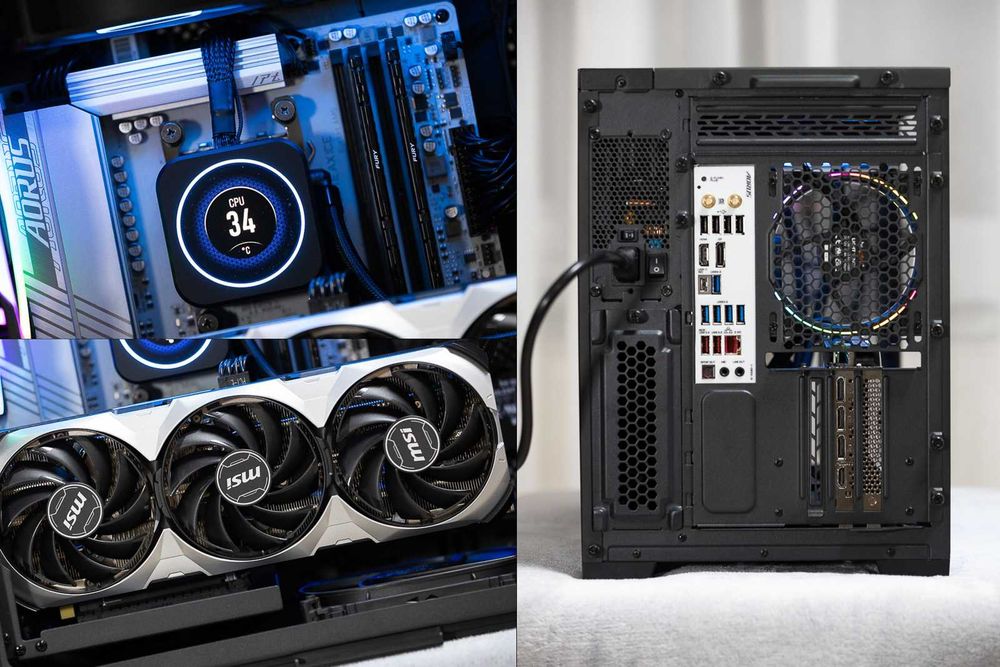 Custom Gaming PC Ryzen 7 7800X3D RTX 4070 m.2 512GB 16GB ddr5