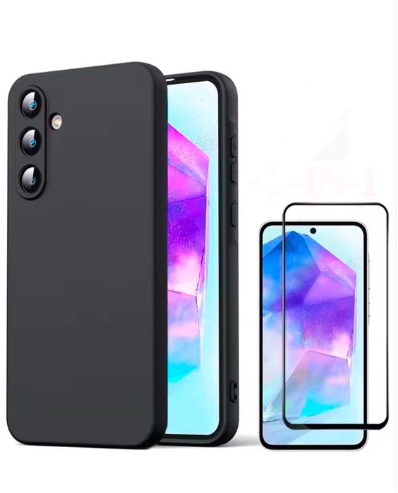 Samsung A32/A33/A34/A35/A36/A37/A57 Husa Silicon Slim +Folie Sticla On
