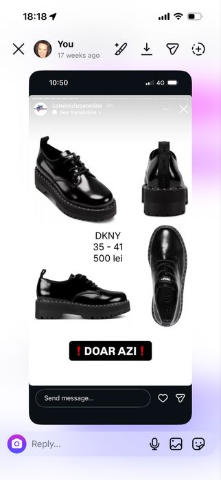 Pantofi noi DKNY