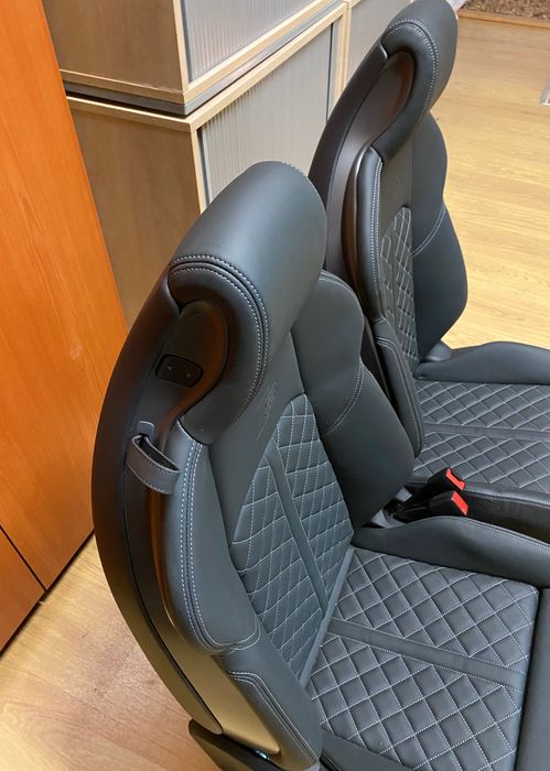 Scaune fata Audi RS5 RS4 S5 S4 A5 A4 B9 8W full piele S logo interior