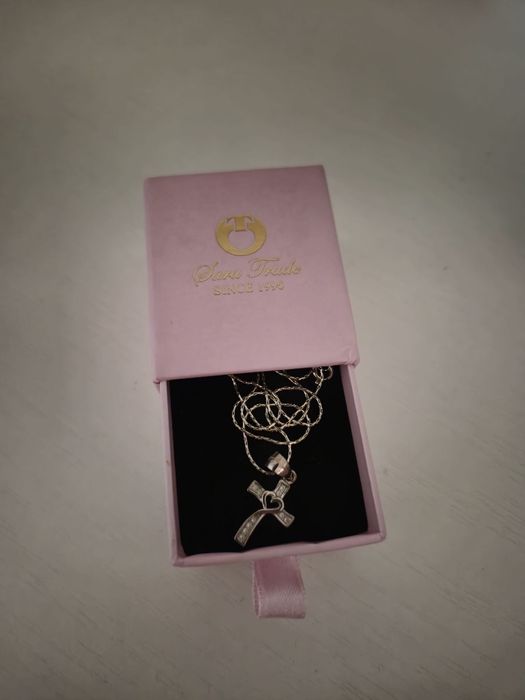 Sara Trade - Ново дамско сребърно колие с висулка