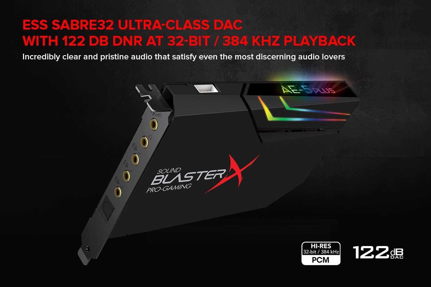 Creative blasterx ae 5 plus. Creative Sound BLASTERX AE-5 Plus Pure Edition.