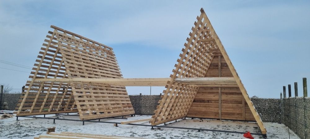 Vand  Construim casa de cabana tip A Frame house modulare exista

Cons