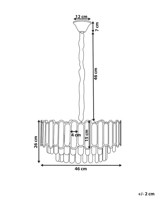 NOU Candelabru AGUARICO, sticla, alama