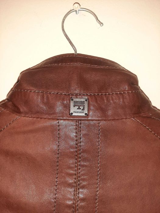 Куртка кожаная мужская FABIANI из натуральной кожи высокого качества.