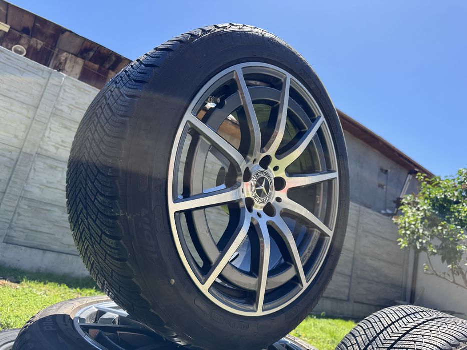 Jante AMG Mercedes 19” cu anvelope M+S Michelin PA4 + senzori