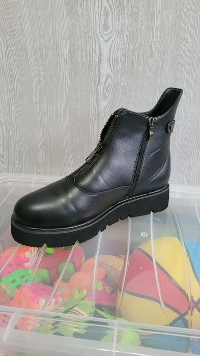 41 размер женские тёплые ботинки эко кожа