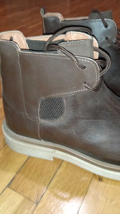 Мъжки боти от естествена кожа