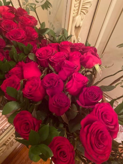 Цветы 31штук свежый роза