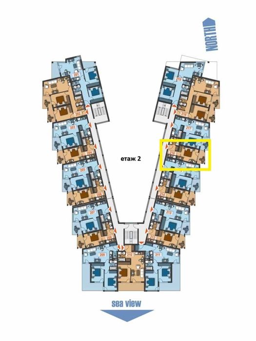Продава се Едностаен апартамент в Свети Влас - 40 кв.м за 585 €/кв.м - Снимка #6