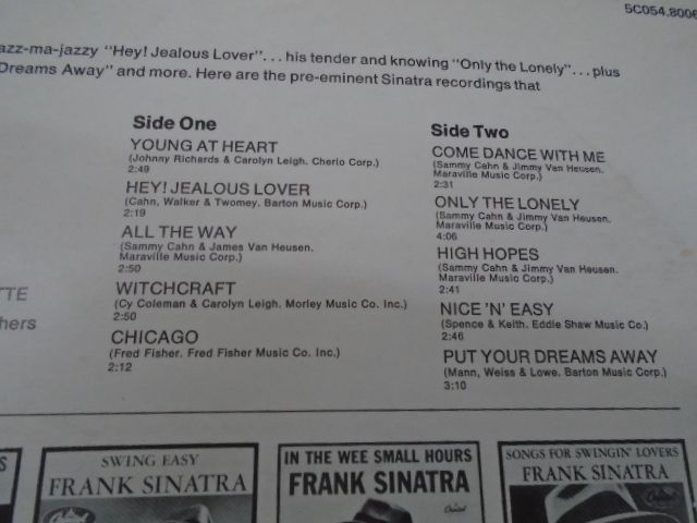 винил пластинка  Frank Sinatra (Germany)