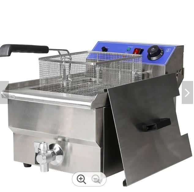 Friteuza profesionala electrica 16L cu robinet -TRANSPORT GRATUIT