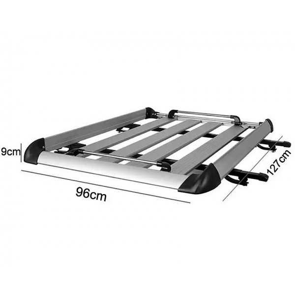 Багажник за таван Automat, Тип скара, До 75кг, RB512, Алумин, Сив