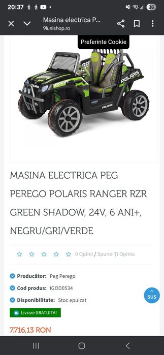 Masinuta electrical Peg Perego