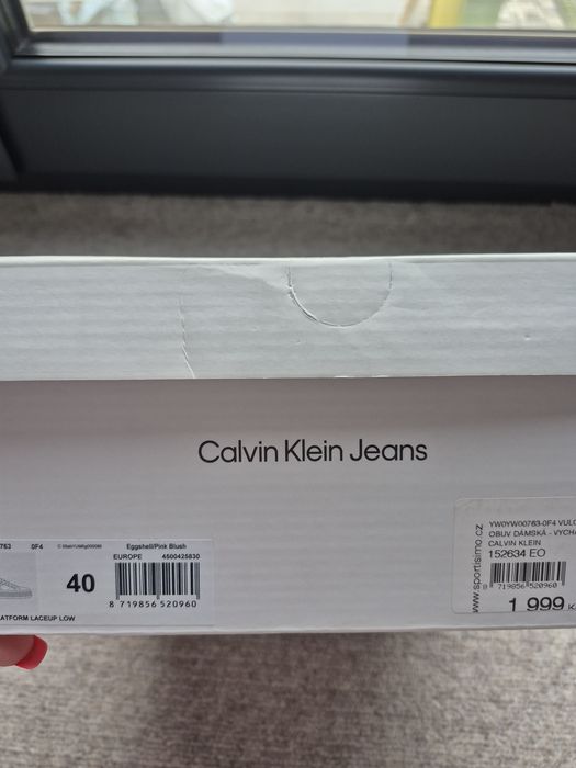 Sneakers Calvin Klein Jeans culoare Bej masura 40 Noi