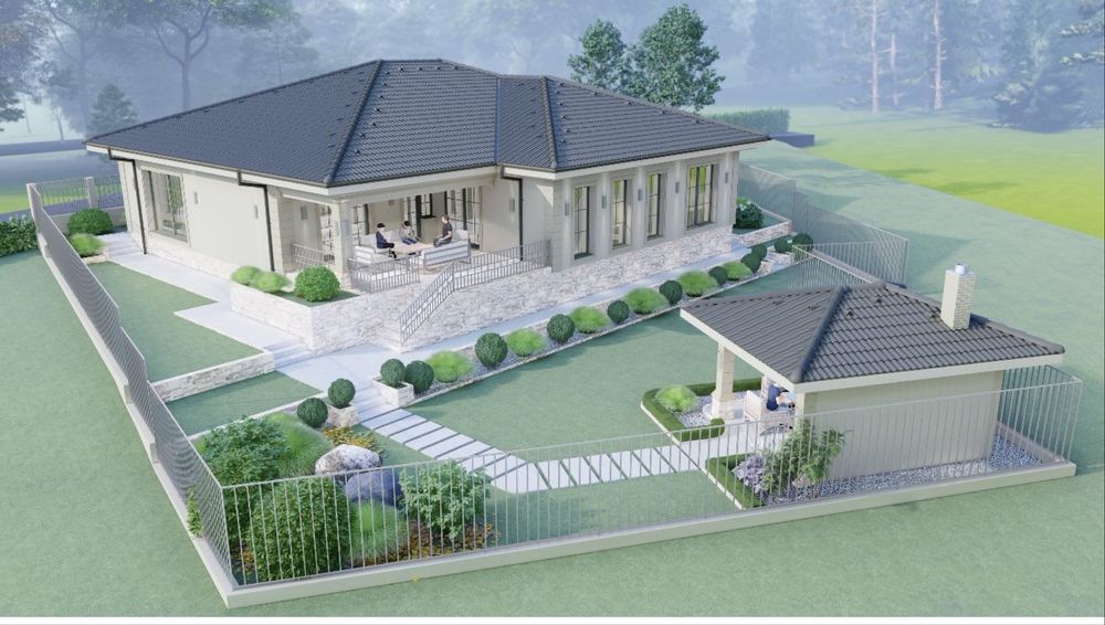 Vand teren cu proiect de casa aprobat zona dealuri Gheorghe Doja  Oradea 996 mp