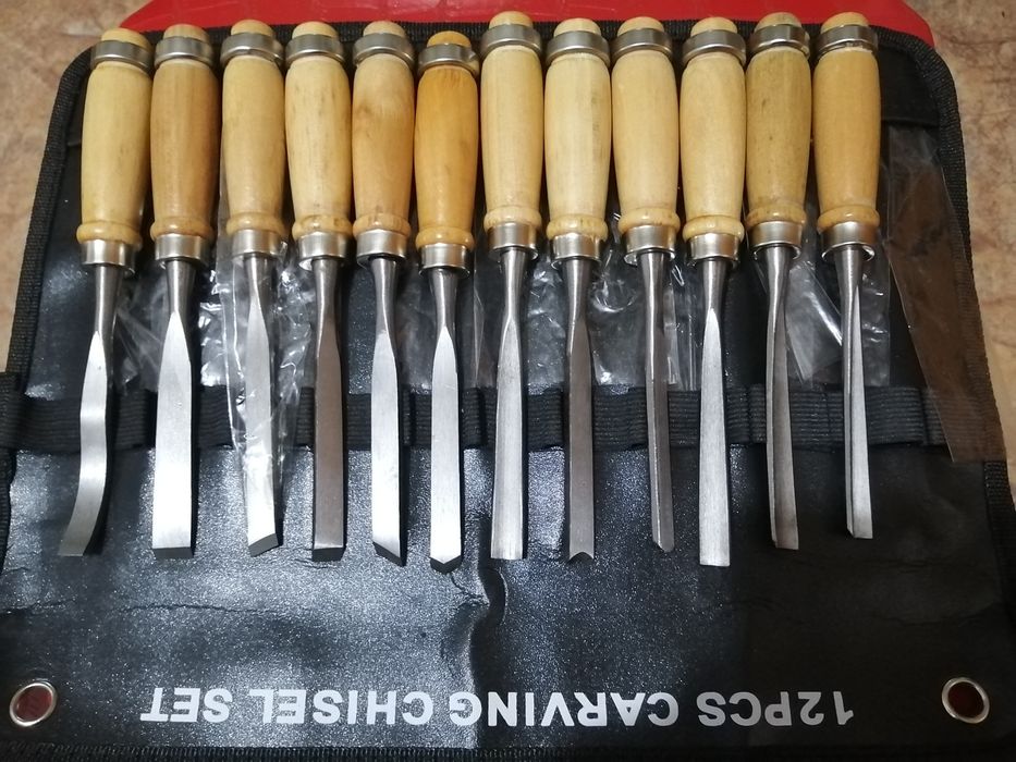 Резцы по дереву. Набор 12 шт