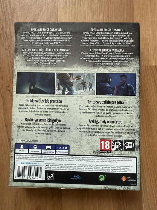 Days gone steelbook PS4 Playstation 4