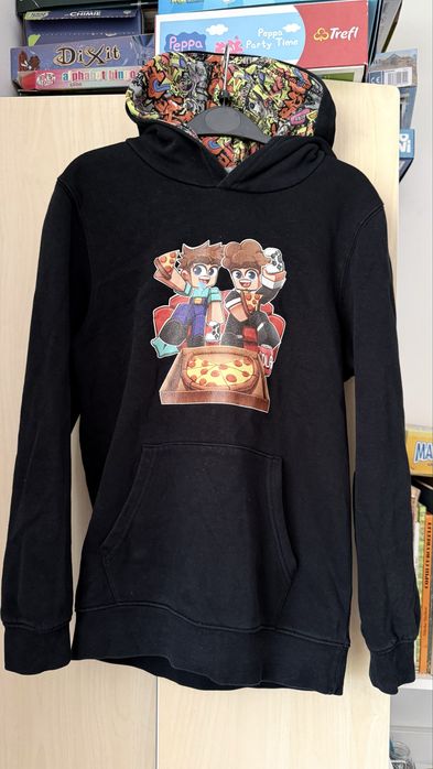 Hanorac ISilent 10-12 ani, hoodie negry copii