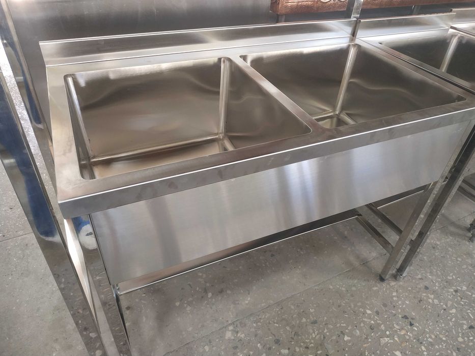 моечные ванны двухсекционные