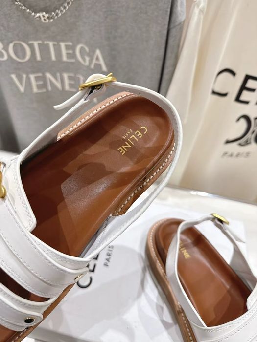 Бели сандали Celine 39/ 40
