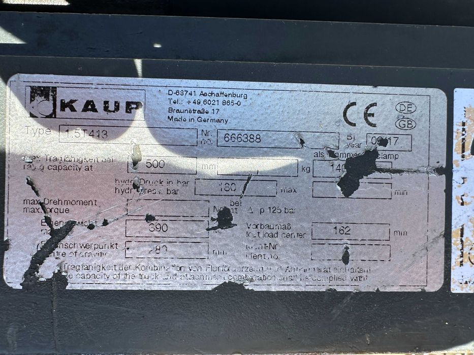 Кламер за бали за мотокар Kaup 1.5T413