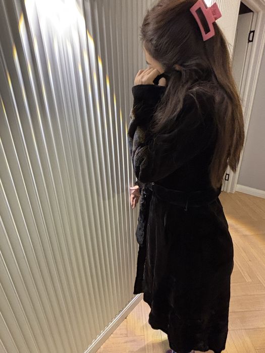 норковая стриженная шуба