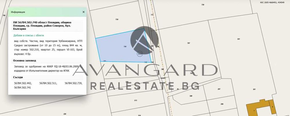 оф.25191 Парцел за жилищно строителство/ Алати