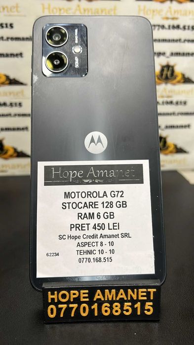 Hope Amanet P3 MOTOROLA G72 128GB / 6GB RAM