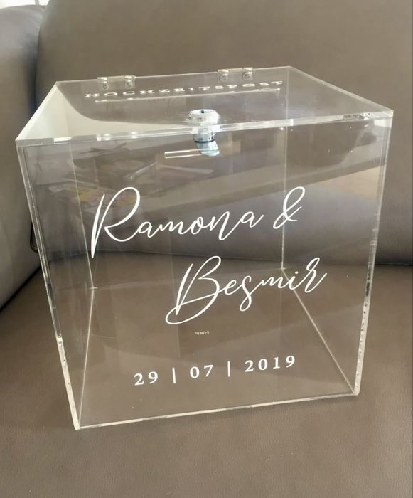 Прозрачные ящики для свадьбы,  мероприятий