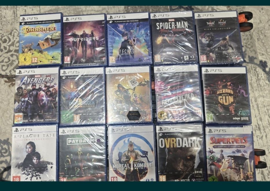Игровые диски ps4 ps5 новые 299000