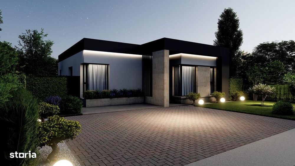 Casă modernă parter 4 camere – Berceni, Ilfov, de vânzare