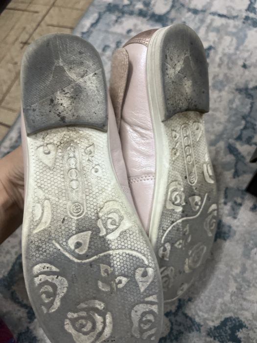 Ecco балетки(сменка) туфли кожаные