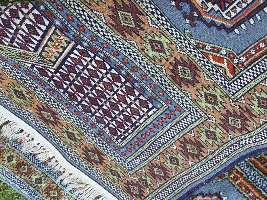 Ръчно тъкан ориенталски килим Bokhara Pakistan 1920 г пътека