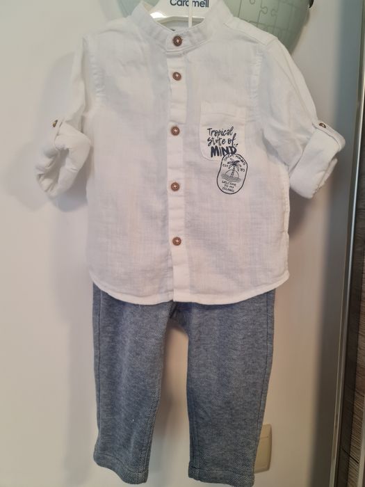 Бебешки костюм с риза Original Marines