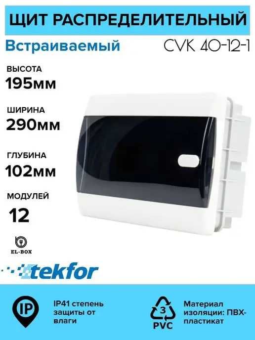 Щит распределительный из пластика Текфор Россия