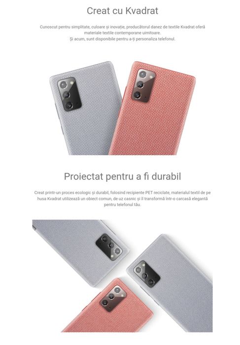 Husa originala Samsung Kvadrat Cover Galaxy Note 20 N980 5G N981