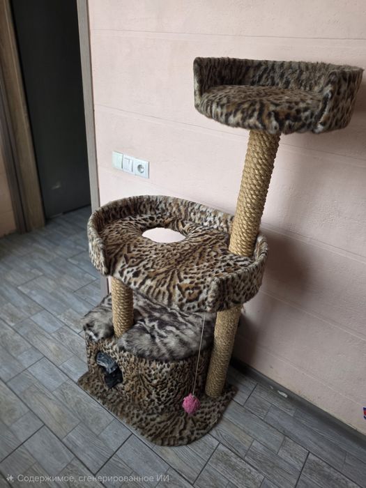 Кошачий домик, в три яруса