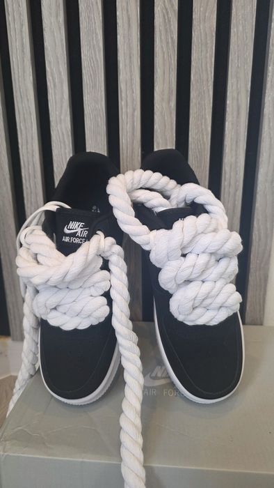 Vând adidași nike air force 1 black  rope 38