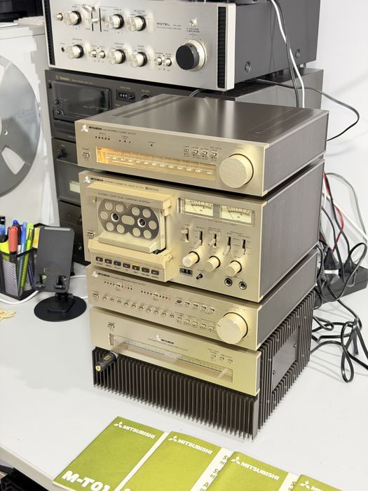 Mitsubishi M-P01 / M-A01 / M-F01 / M-T01 – Sistem Hi-Fi Vintage Complet | Made in Japan | Rar | Stare impecabilă