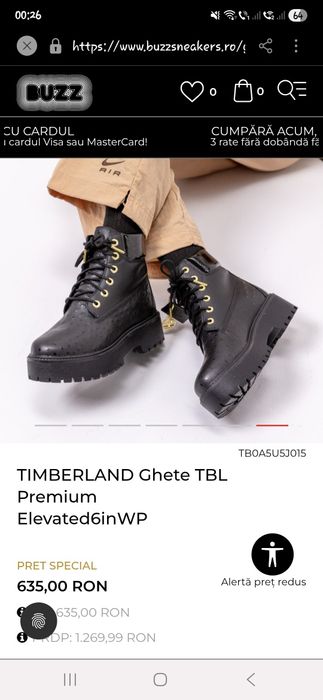 Ghete dama Timberland