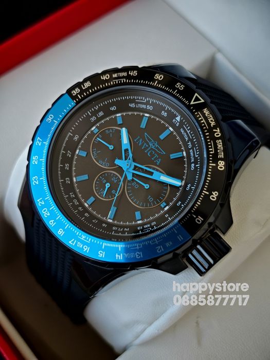 INVICTA Aviator blue/black 50 mm, Инвикта нов ръчен часовник