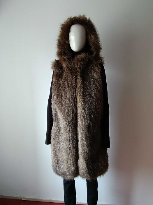 Vestă imitație de blană nouă